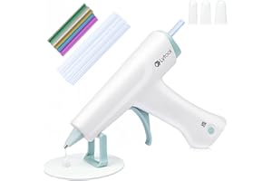 Lytool Cordless Hot Glue Gun, Wireless Power Glue Gun with 2600mAh Lithium Battery, 30pcs Glue Sticks, Silicone Pad, Finger Protectors