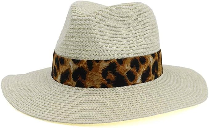 Amazon Qtmiao Hat 美しいトップハット メンズ レディース クラシックジャズ帽つば広のfedora夏 のサンビーチキャップのためのユニセックスパナマハットで黒帯ストローハット Color Cream Size 56 58cm ハット 通販