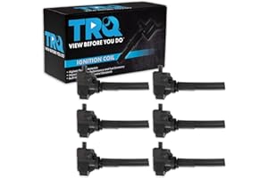TRQ Ignition Coil Set 6 Piece Compatible with 18-23 Ford F-150 19-23 Edge 21-23 Bronco 20-23 Explorer 20-23 Police Interceptor Utility Lincoln 20-23 Aviator 19-23 Nautilus