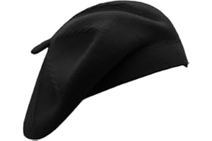 Wheebo French Beret Hat,Reversible Solid Color Beret Cap for Womens Girls Lady Adults
