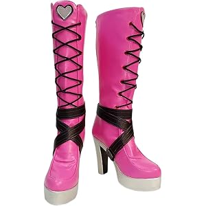 Z ZARPION Firefly Cosplay Boots White Flat Shoes Halloween Cos Shoes