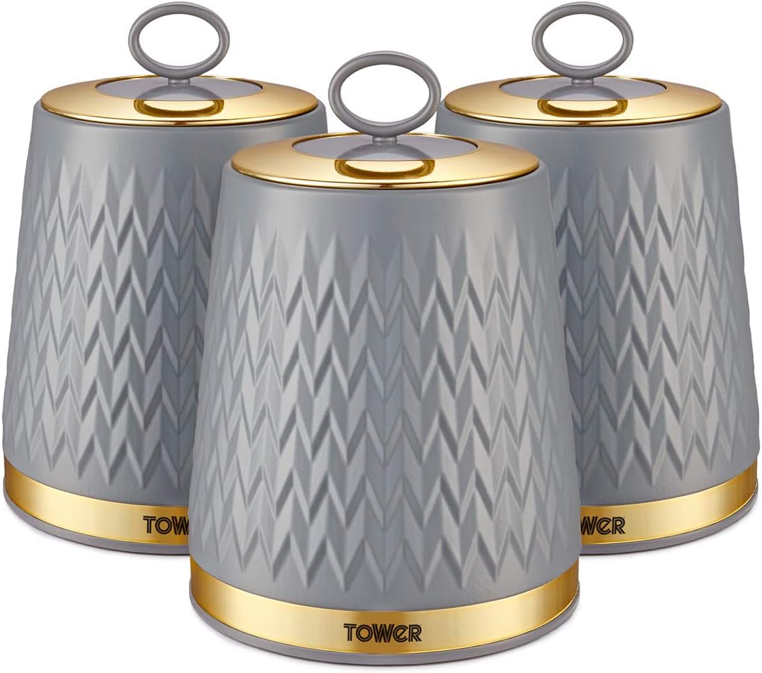 stylish tea coffee sugar canisters