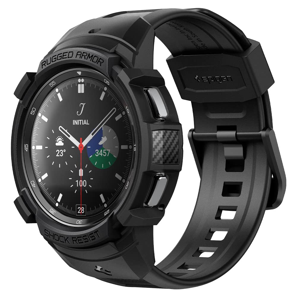 Spigen Rugged Armor Pro Compatible with Galaxy Watch 4 Classic 42mm - Black