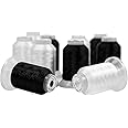 ThreadNanny New Poly Machine Embroidery Threads Works with Brother, Babylock, Janome, Pfaff, Singer, Bernina (White & Black)