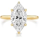 RODIFFY S925 Sterling Silver 3.5CT Marquise Cut Promise Ring