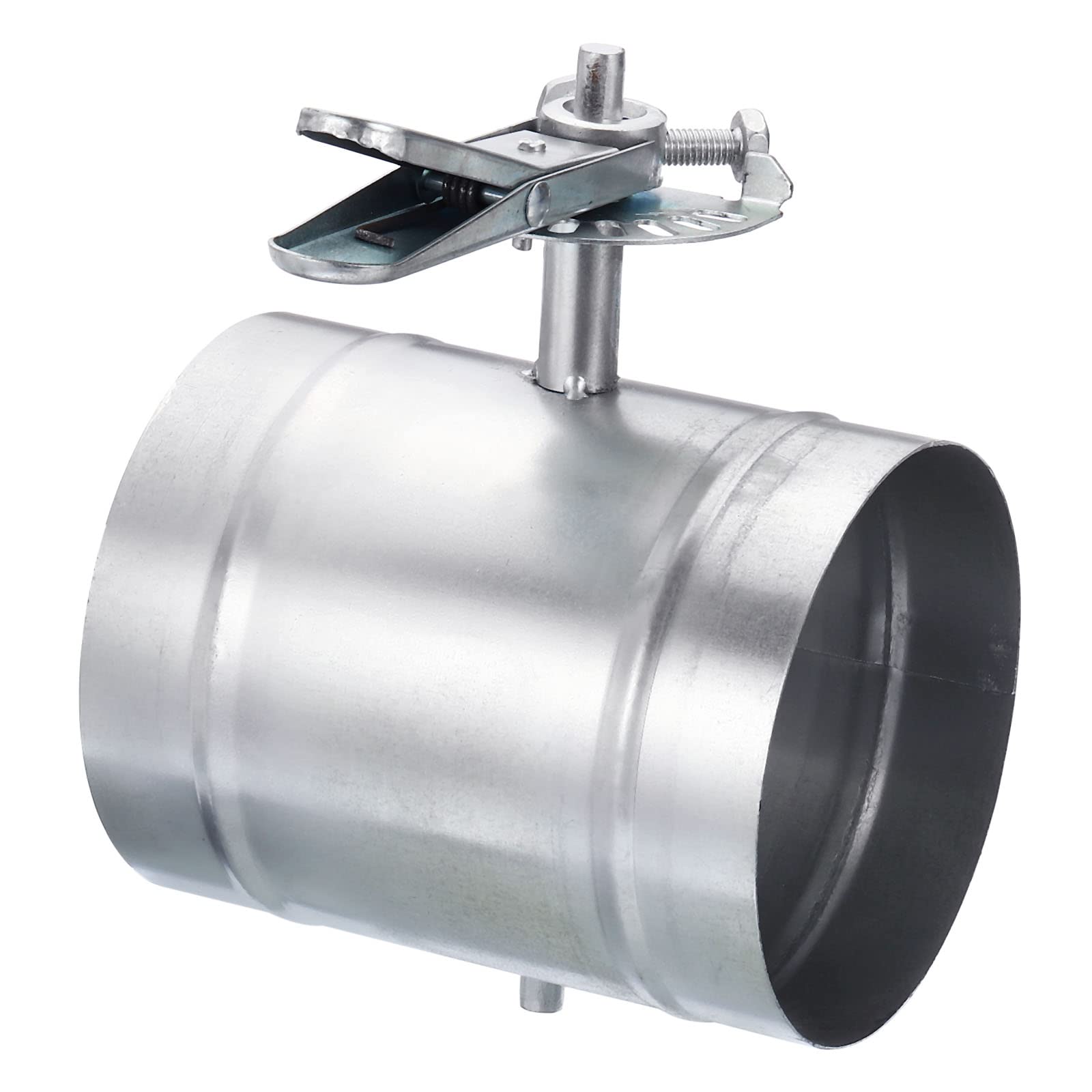 PATIKIL 5" HVAC Duct Manual Volume Damper, Metal Adjustment Airflow Backdraft Damper Control for HVAC Air Balancing System