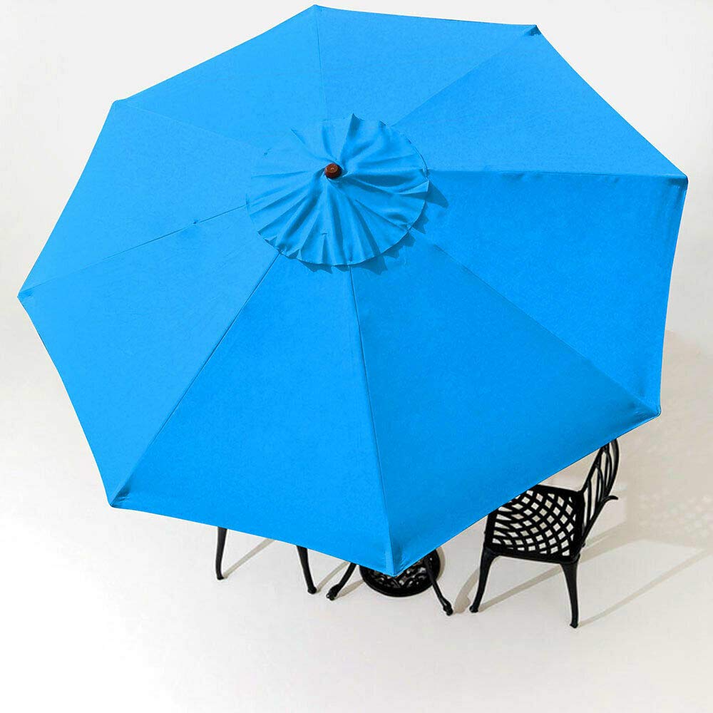 9ft Patio Umbrella Canopy Top Cover Replacement 8 Ribs Market Outdoor Colours Garden Patio Umbrellas