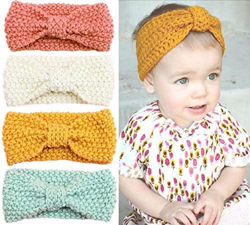 knitted headband for baby girl