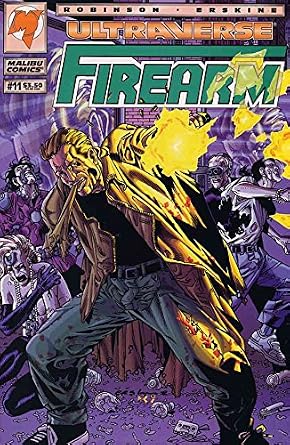 Amazon Com Firearm 11 Vf Nm Malibu Comic Book Entertainment Collectibles