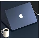 KEROM Midnight Case for MacBook Air 13 inch M4 2025, 2024-2022 M3 M2 A3240 A3113 A2681, MacBook Air M4 13 inch Case, Frosted Matte Plastic Hard Shell & Keyboard Cover for Mac Air 13.6, Midnight Clear