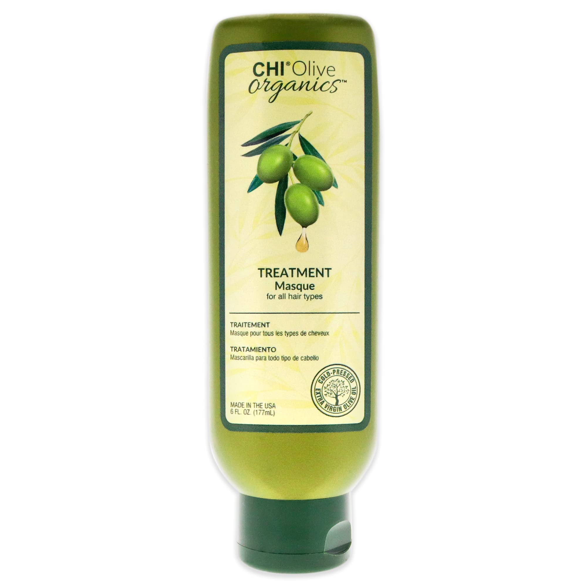 CHI Naturals with Olive Oil, Treatment Masque, 177 ml, White
