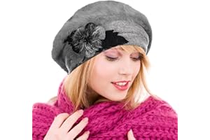 Ruphedy Women's Beret Hat Chic French Beret Beanie Wool Dress Winter Hats Hy022