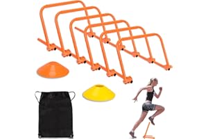 Agility Speed Training Hurdles, Adjustable Agility Training Hurdles for Football, Basketball, Soccer Hurdles Training Equipme