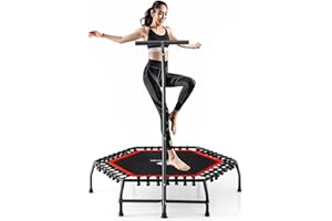 PY SUPER MODE Trampoline for Adults 48'' Rebounder Trampoline