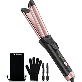 TOME Cool Air Styler 2-in-1 Curl Straighten, Ceramic, Dual Voltage 110&ndash;240V | 2-in-1 cool air styler &mdash; curls and straightens, ceramic, cool air mode, 110&ndash;240V dual voltage, 3 heat.
