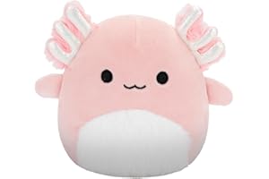 Squishmallows Original 5-Inch Archie Pink Axolotl with White Fuzzy Belly - Official Jazwares Plush (Little)