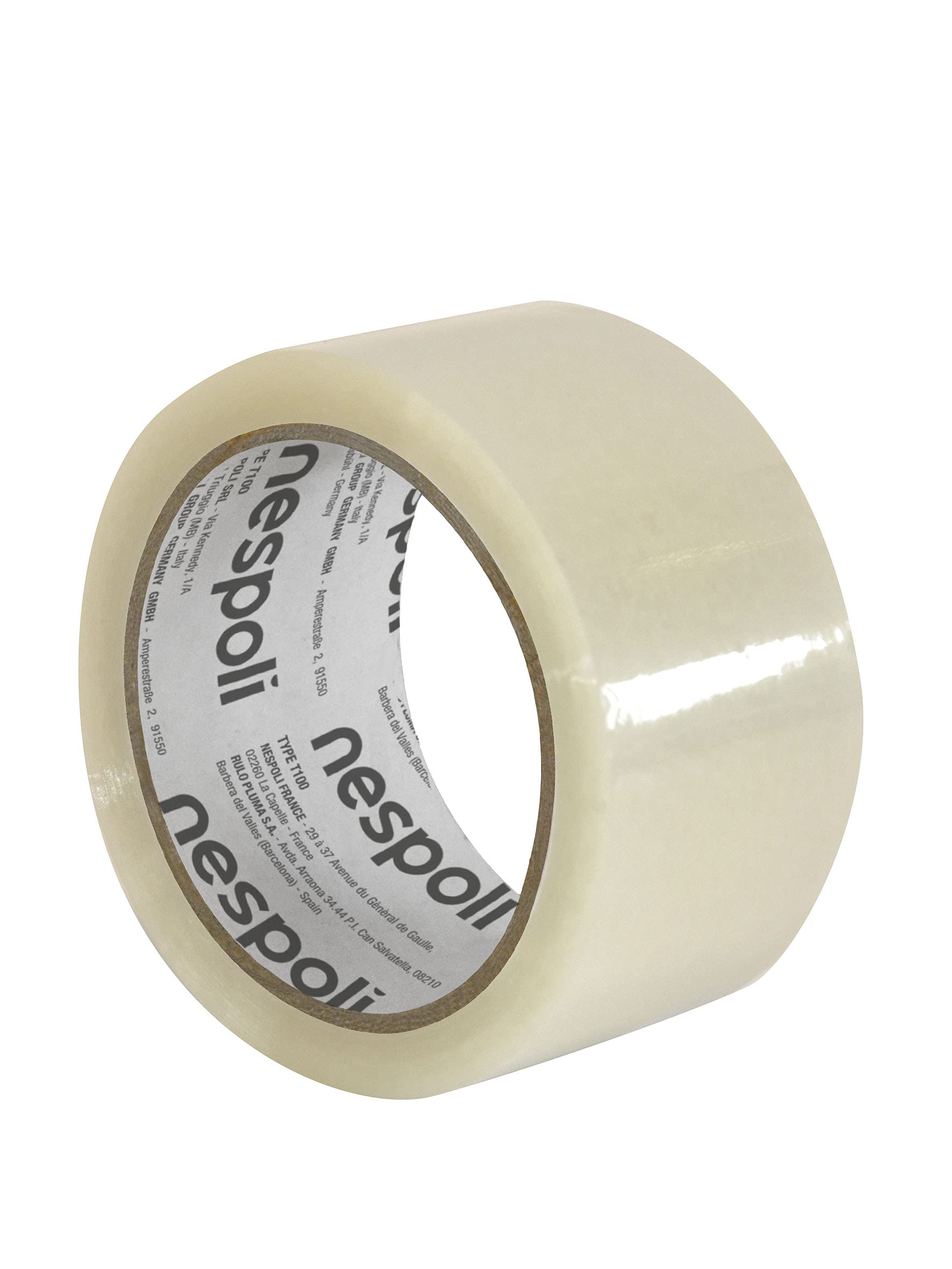 Nespoli N9930194704 Clear Packaging Tape 50mm x 66m