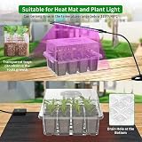 WY8 10 Pack Seed Trays Kit 120 Cells Reusable Dome Base Humidity Adjustable view 5