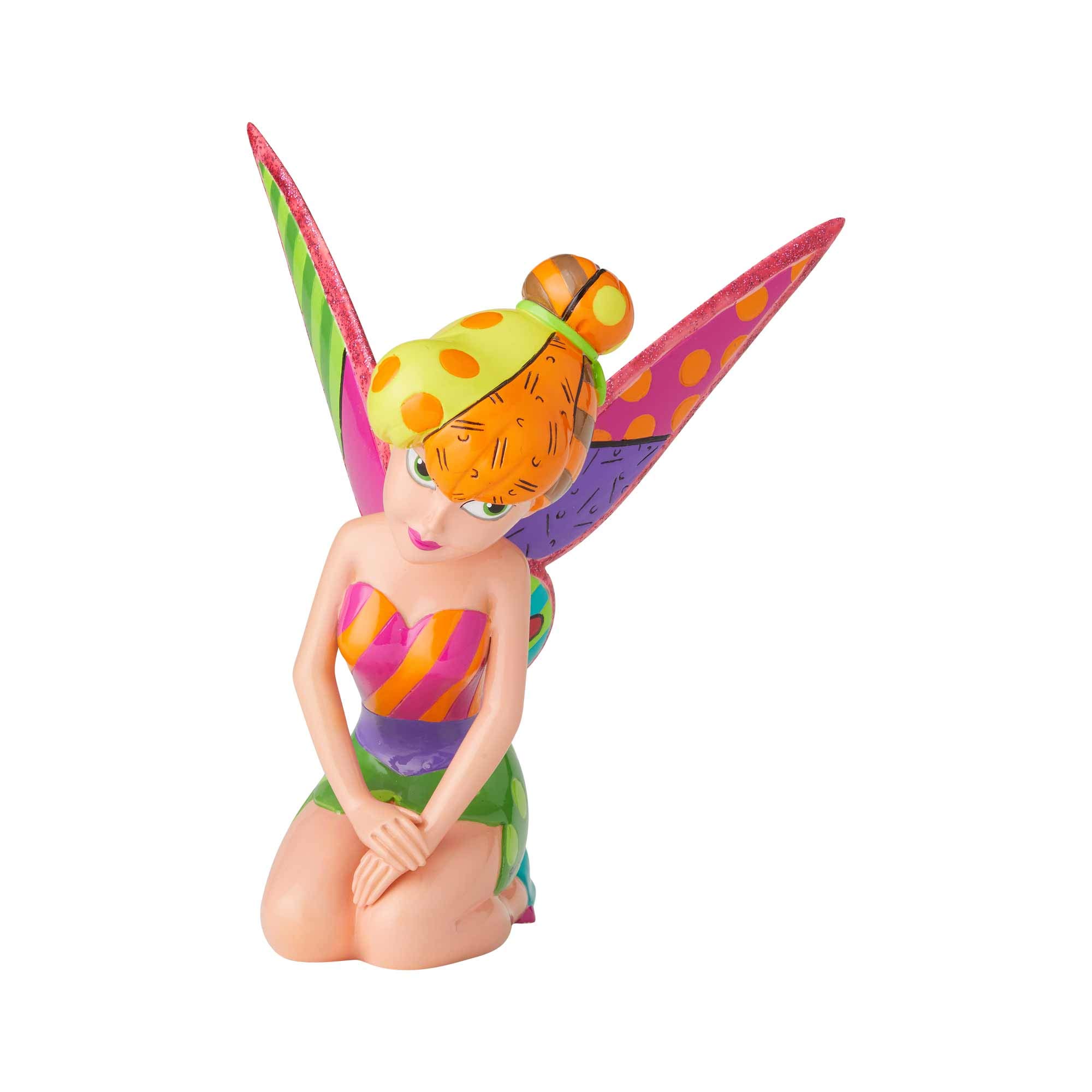 Disney BRITTO Collection Tinker Bell Sitting Figurine, One Size, Multi-Colour