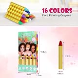 ACWOO 16 Colors Face Paint Crayons Kit Non-Toxic Safe for Kids view 3