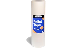 TapeManBlue Pallet Tape for Screen Printing, 18 Inch x 300 Foot Roll, Made in USA, Heavy Duty Platen Masking Tape with Clean Removal to Protect Screen Printing Surfaces and Extend Pallet Life