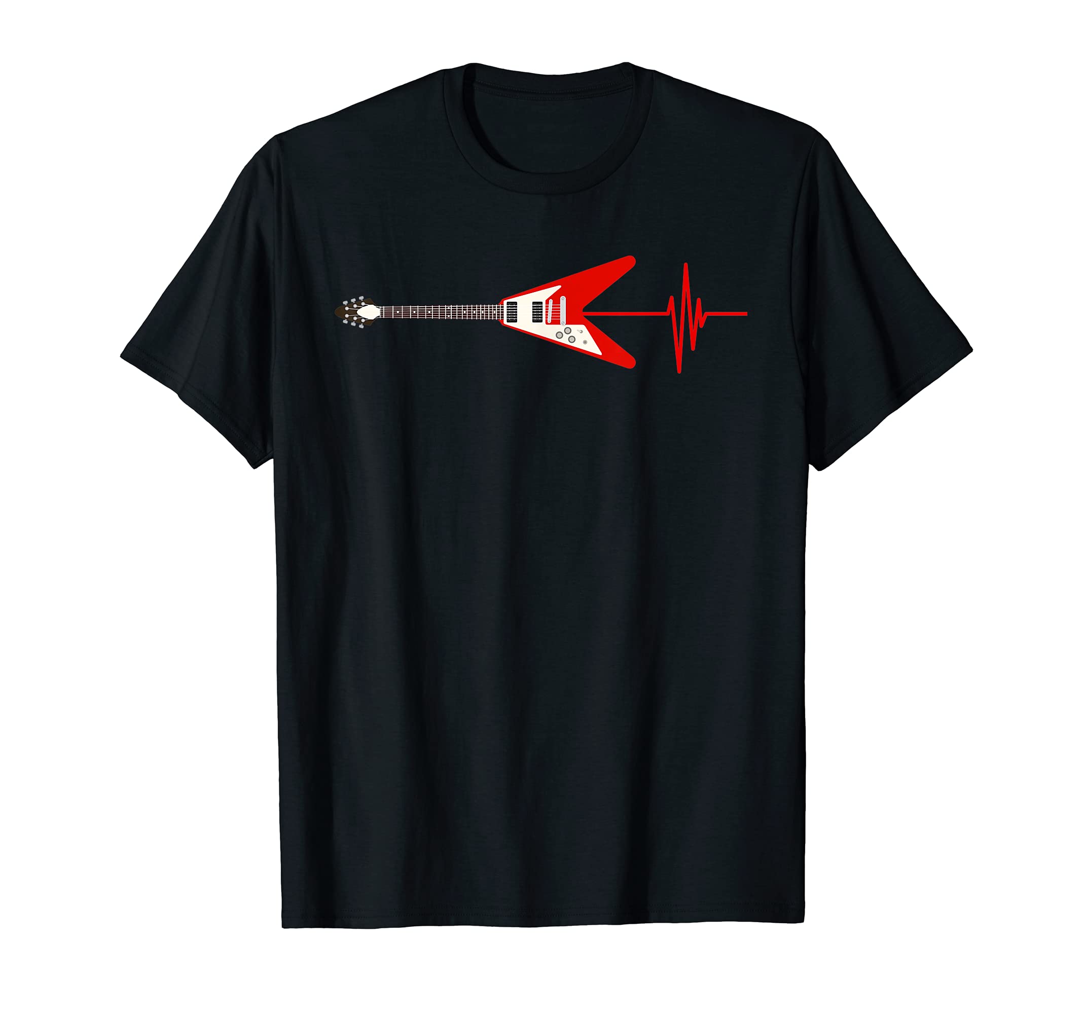 Electric Guitar Player Heartbeat Guitarist Musician Guitar T-Shirt
