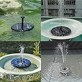 Solar Power Fountain,Alisabler Solar Panel Water Floating Fountain Pump Kit for Bird Bath Fish Tank Small Pond Garden Decoration