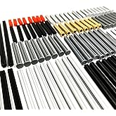TZBTSTEAM 120 Pieces Axle Rods Assortment Pack, Axle Connectors Building Blocks Accessories for Building with 15 Size, Compatible with legoes Parts and Pieces