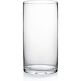 WGV Cylinder Vase, Diameter 5", Height 10", Clear Glass Floral Planter Container, Floating Candle Holder for Wedding Party Event Home Office Decor, 1 Piece