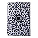 HDE iPad Mini Tablet Case 360 Rotating Flip Stand Folding Folio Magnetic Cover PU Leather for Apple Mini 2/3 Retina (Blue Leopard Print)