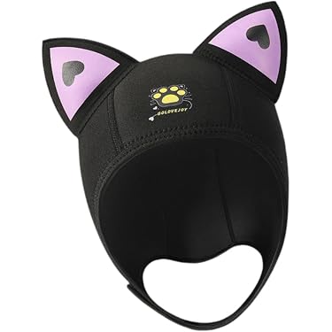 Cagoule De Plongée Néoprène – Oreilles De Chat, Trous D’aération – Taille Unique 47-63 Cm – Surf, Plongée, Snorkeling, Kayak – Thermique, Confortable, Durable