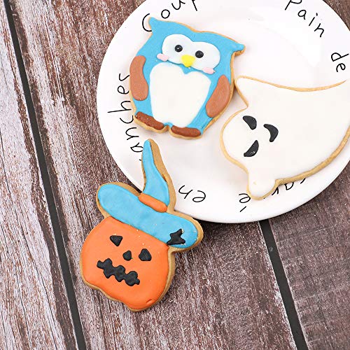 image for BAKHUK Halloween Cookie Cutter Set - 11 Pieces - Pumpkin, Wizard Hat, 