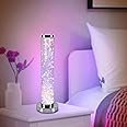 Table Lamp, Bedside Minimalist Modern Fairy String Table Lamp, Modern Decor Lamp Cylinder Lamp Night Light Nightstand Lamp for Bedroom,Christmas, Parties(RGB)
