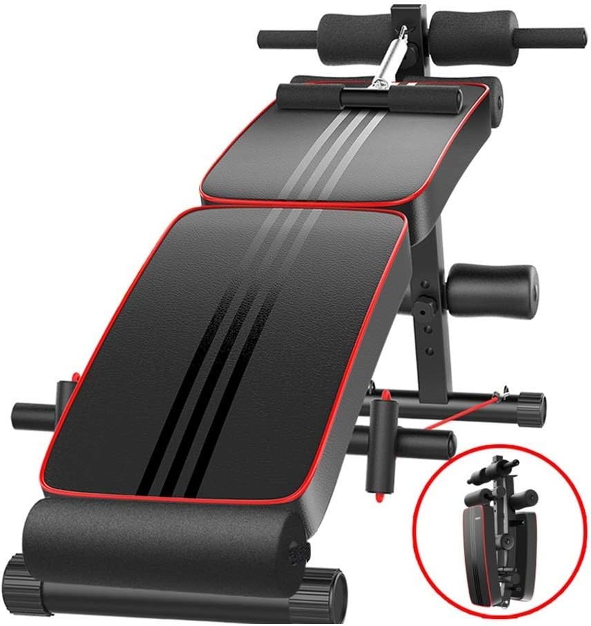 CCHHFF Adjustable Benches Unisex Adult Sit Up Utility Bench Adjustable Foldable Workout, Heavy Duty Bench Fitness Equipment for Home Gym Ab Exercises