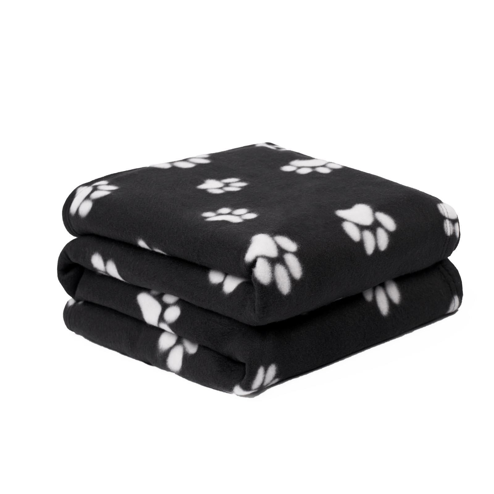 OHS Dog Blankets Washable, Pet Blankets for Dogs Soft Comfy Fluffy Pet Sofa Cover Throw, Pet Blankets for Cats Fleece Dog Blanket Warm Cosy, Black 120cm x 150cm