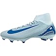 Nike Mercurial Superfly 10 Academy MG High-Top Soccer Cleats (FQ1456-400, Glacier Blue/Blue Orbit) Size 11.5