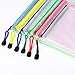 Outus 6 Pieces 6 Size Zipper File Bags Mesh Document Bag File Pouch Storage Zipper Bags for Cosmetics Offices Supplies Travel Accessories, 6 Colors