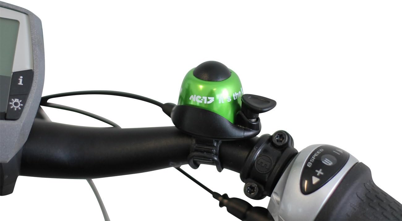 NC-17 Safety Bike Bell/Aluminium Bicycle Bell for all Bikes/Bicycle Horn/clearly audible sound / 6, green - Image 4