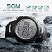 Mens Watches, Sports Digital Outdoor Watches for Men Military PU Watch Band Waterproof LED Electronic Wristwatch Back Light 50M Water Resistant Stopwatch Alarm Fashion Casual Calendar Date Week Month