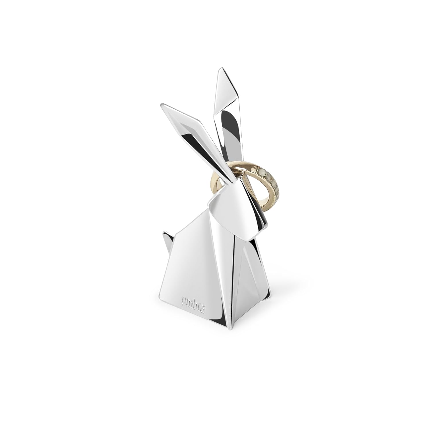 Umbra Origami Rabbit Ring Holder Metal Ring Storage And Display For Jewelry Chrome