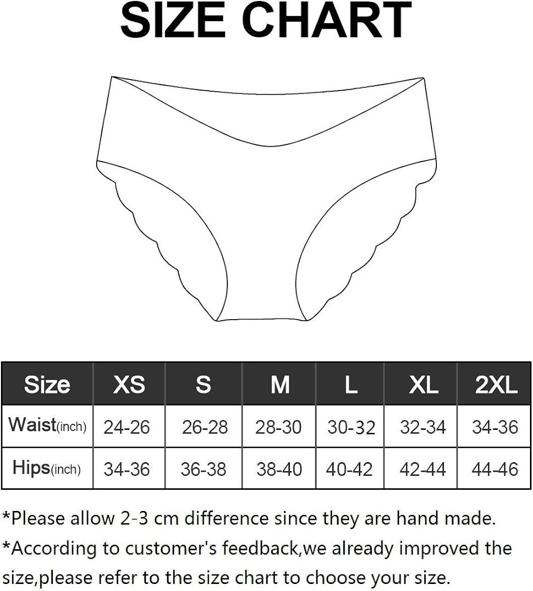Goldenlight 5 Packs Women Invisible Underwears Seamless Briefs Invisible Panty Line Laser Cut Panties Bikini Hipster at  Women’s Clothing store