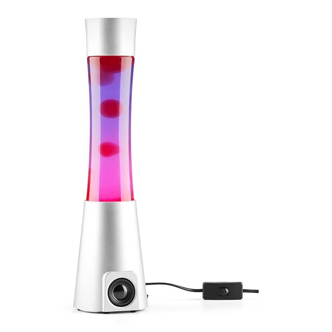 oneConcept • LavaBoy • Lavalampe • Romantik Design 70er und 90er • Bluetooth Lautsprecher • Bluetooth 3.0-Reichweite bis zu 1