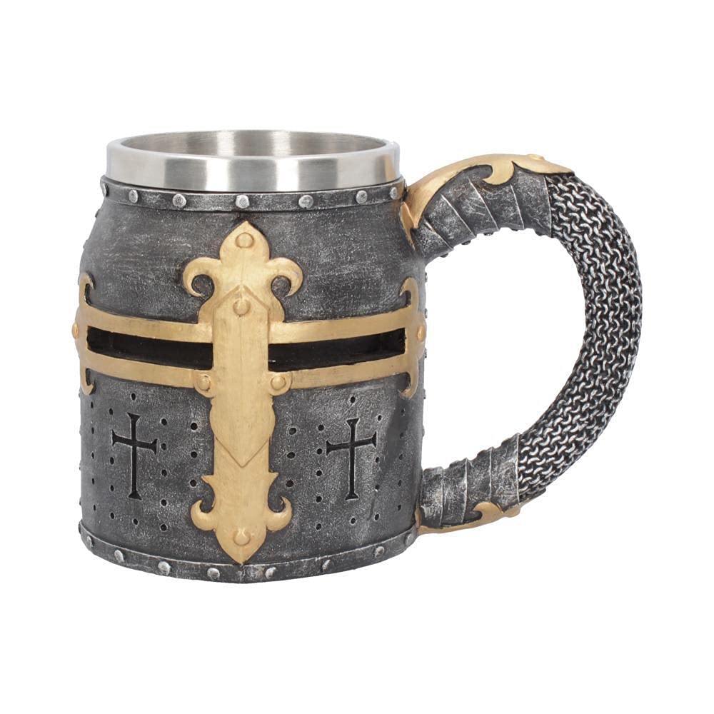 Nemesis Now Crusader Tankard Mug 16cm Grey