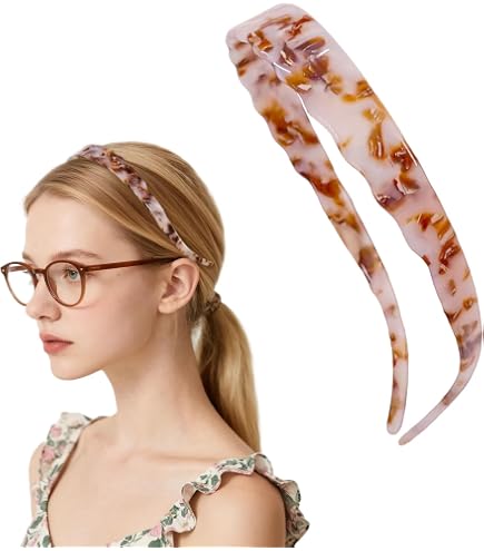 Filigree Wide Headband Celluloid Acetate Handmade Fashion Women Hair Accessories French Amie Filigree Wide 1 main image 3