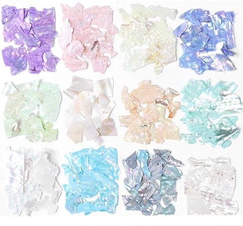 Amazon 12色セット ネイル石パーツ ネイル貝殻風 偏光色 レジン ジェルネイル ネイルアート ネイルパーツ Bh In Nail シェル 通販