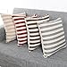 Highpot Simple Striped Home Body Pillowcases Square Plush Cover Cushion