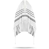 Ateret Judaica A supervised kosher Tallit Gadol Prayer Shawl from Israel,Wedding Model Diamond,Non-Slip.Wash and Iron easily.