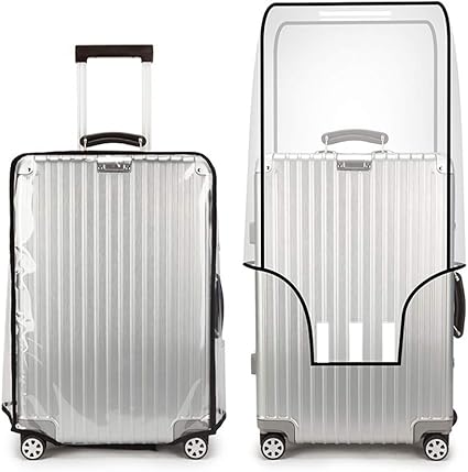transparent luggage cover