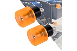 HDBUBALUS Motorcycle Decorative Wheel M12 Screw Rotatable Crash Bar End Sliders Engine Guard Collision Protector Fit for Harley Saddlebag Guard Engine Guard Bar 2Pcs