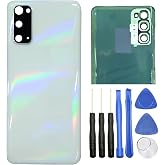 ubrokeifixit Galaxy S20 Rear Back Glass Cover Replacement for Samsung Galaxy S20 G980F 6.2",S20 5G UW Verizon G981V,S20 5G G981 (S20 6.2-White)